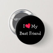 Ich Liebe mein bester Freund Button (Vorne & Hinten)