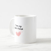 Ich Liebe mein bester Freund Classic Kaffeetasse (Vorderseite Links)