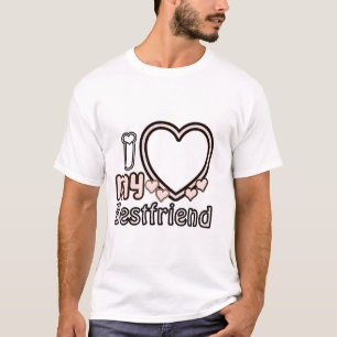 Ich Liebe mein bester Freund Custom T - Shirt, per T-Shirt