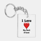 Ich Liebe mein bester Freund, mein Mann Schlüsselk Schlüsselanhänger (Vorderseite links)
