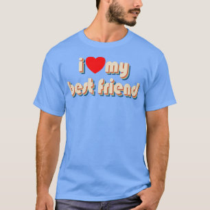 Ich Liebe mein bester Freund Red Heart Retro I Lie T-Shirt