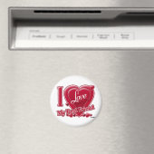 Ich Liebe mein bester Freund rot - Herz Magnet (In Situ (Geschirrspüler))