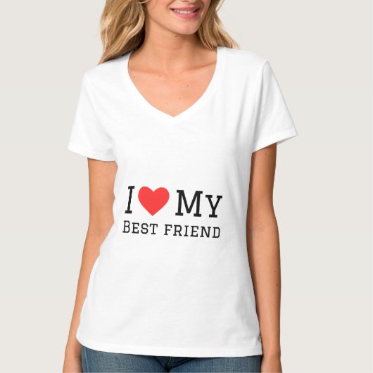 Ich Liebe mein bester Freund T-Shirt (Vorderseite)