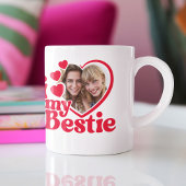 Ich Liebe mein Bestie Foto Custom Kaffeetasse