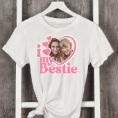 Ich Liebe mein Bestie Foto Custom T-Shirt