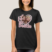 Ich Liebe mein Bestie Herz Foto rot Rosa T-Shirt (Vorderseite)