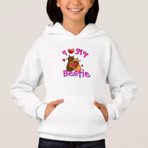 Ich liebe mein Bestie-Herz Hoodie