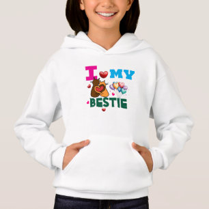 Ich liebe mein Bestie-Herz Hoodie