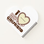 Ich Liebe mein bf & gf pink Notizblock (Rückseite)