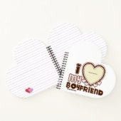 Ich Liebe mein bf & gf pink Notizblock (Innenseite)