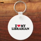 Ich Liebe mein Bibliothekar Schlüsselanhänger (Vorderseite)