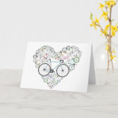 Ich Liebe mein Bike Karte (Gelbe Blume)