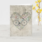 Ich Liebe mein Bike Karte (Gelbe Blume)