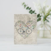 Ich Liebe mein Bike Postkarte (Stehend Vorderseite)