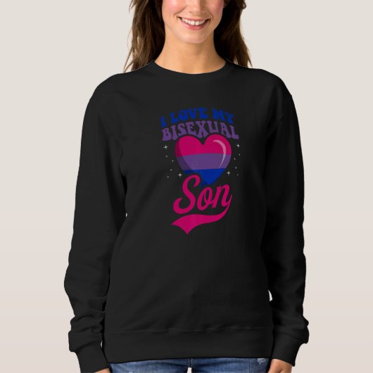 Ich Liebe mein Bisexueller Sohn Proud Mama Vater E Sweatshirt (Vorderseite)