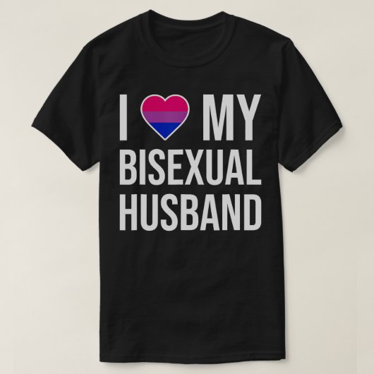 Ich Liebe mein bisexuelles Ehemann T-Shirt (Design vorne)