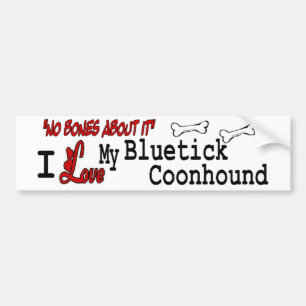 Ich Liebe mein Bluetick Coonhound Autoaufkleber