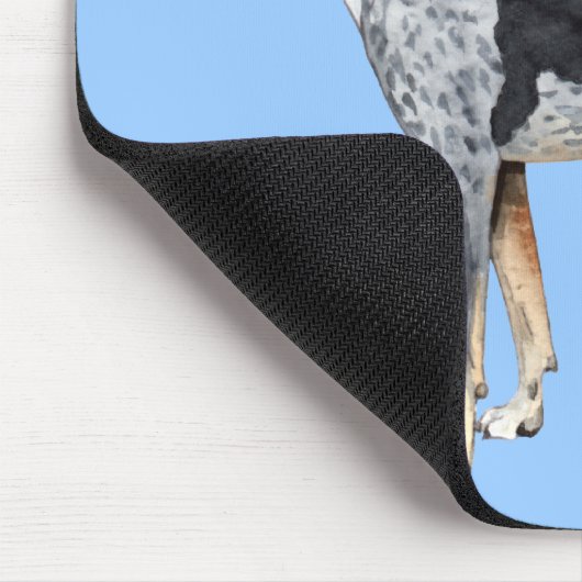 Ich Liebe mein Bluetick Coonhound Mousepad (Ecke)