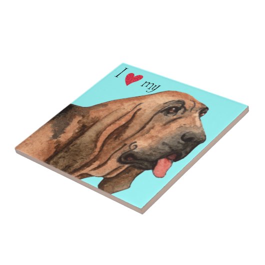 Ich Liebe mein Bluthund Fliese (Seite)