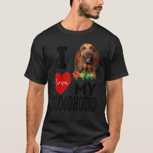 Ich Liebe mein Bluthund Hund Haustier Tier Mama Va T-Shirt