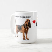 Ich Liebe mein Bluthund Kaffeetasse (Vorderseite Links)