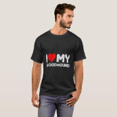 Ich Liebe mein Bluthund T-Shirt (Vorne ganz)