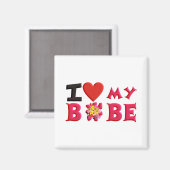 Ich Liebe mein Bobe Magnet (Vorderseite/Rückseite)
