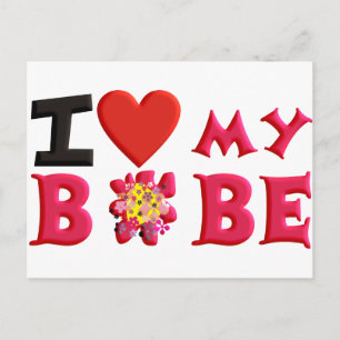 Ich Liebe mein Bobe Postkarte