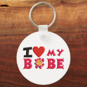 Ich Liebe mein Bobe Schlüsselanhänger (Vorderseite)