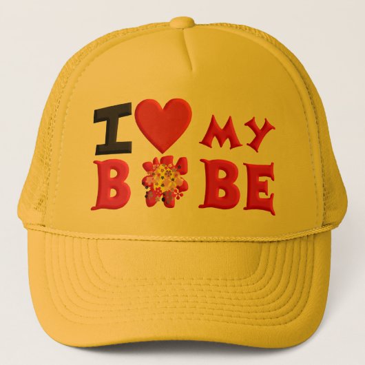Ich Liebe mein Bobe Truckerkappe (Vorderseite)
