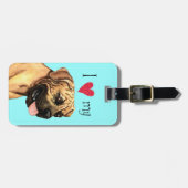 Ich Liebe mein Boerboel Gepäckanhänger (Vorderseite horizontal)
