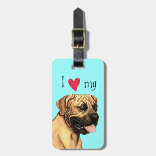 Ich Liebe mein Boerboel Gepäckanhänger