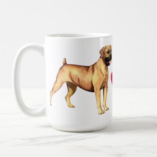 Ich Liebe mein Boerboel Kaffeetasse (Links)