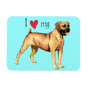 Ich Liebe mein Boerboel Magnet