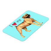 Ich Liebe mein Boerboel Magnet (Linke Seite)