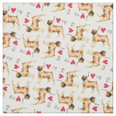 Ich Liebe mein Boerboel Stoff (Muster)