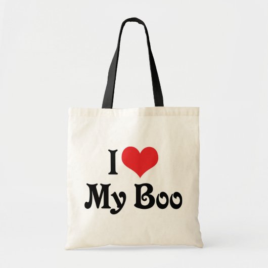 Ich Liebe mein Boo Tragetasche (Vorne)
