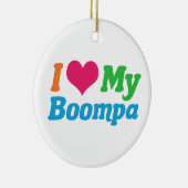 Ich Liebe mein Boompa Keramik Ornament (Rechts)