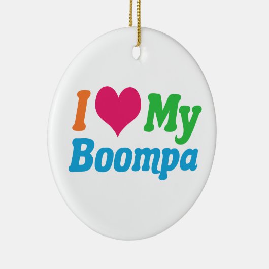 Ich Liebe mein Boompa Keramik Ornament (Rechts)