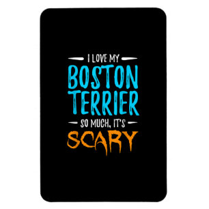 Ich liebe mein Boston Terrier Dog Mom beängstigend Magnet