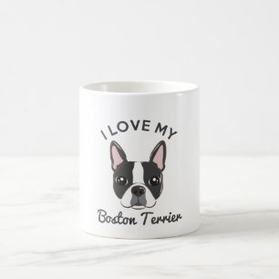 "Ich Liebe mein Boston-Terrier-" Kaffee-Tasse Kaffeetasse