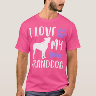 Ich Liebe mein Boxer Großhund Hund Oma Opa T-Shirt