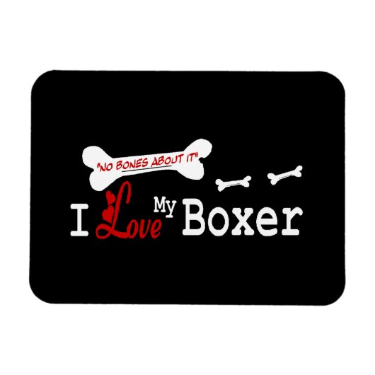 Ich Liebe mein Boxer Magnet (Horizontal)