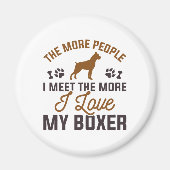 Ich Liebe mein Boxer Magnet (Vorne)