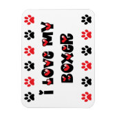 Ich Liebe mein Boxer Magnet (Vertikal)