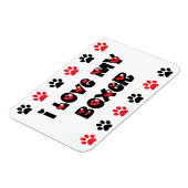 Ich Liebe mein Boxer Magnet (Linke Seite)