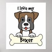 Ich Liebe mein Boxer Poster (Vorne)