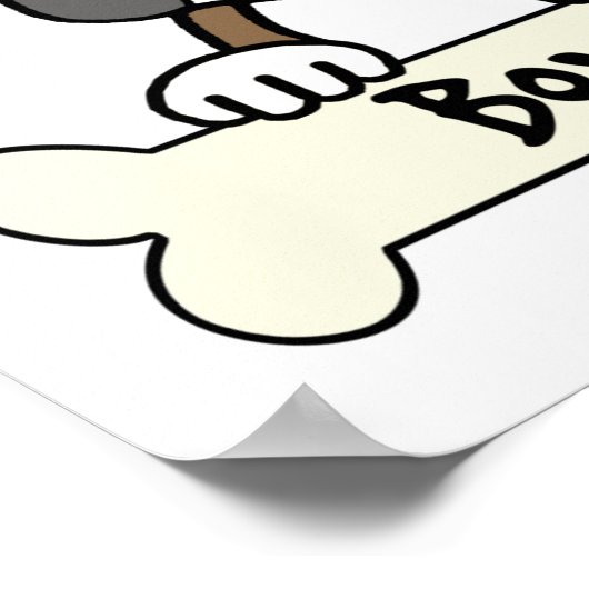 Ich Liebe mein Boxer Poster (Ecke)