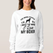 Ich Liebe mein Boxer Sweatshirt (Vorderseite)