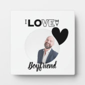 Ich Liebe mein BOYFRIEND Ehemann VATER Großvater B Fotoplatte (Vorderseite)